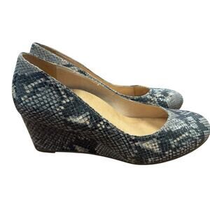 New Vionic Gray Python Wedges size 8